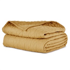 CozyCare Designs Fitted Coverlet, Ant. Gold